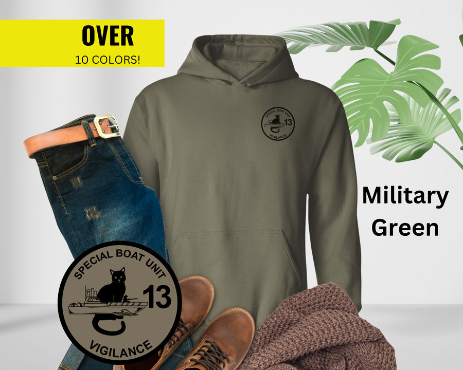 Special Boat Unit 13 Hoodie - Black & White Collection
