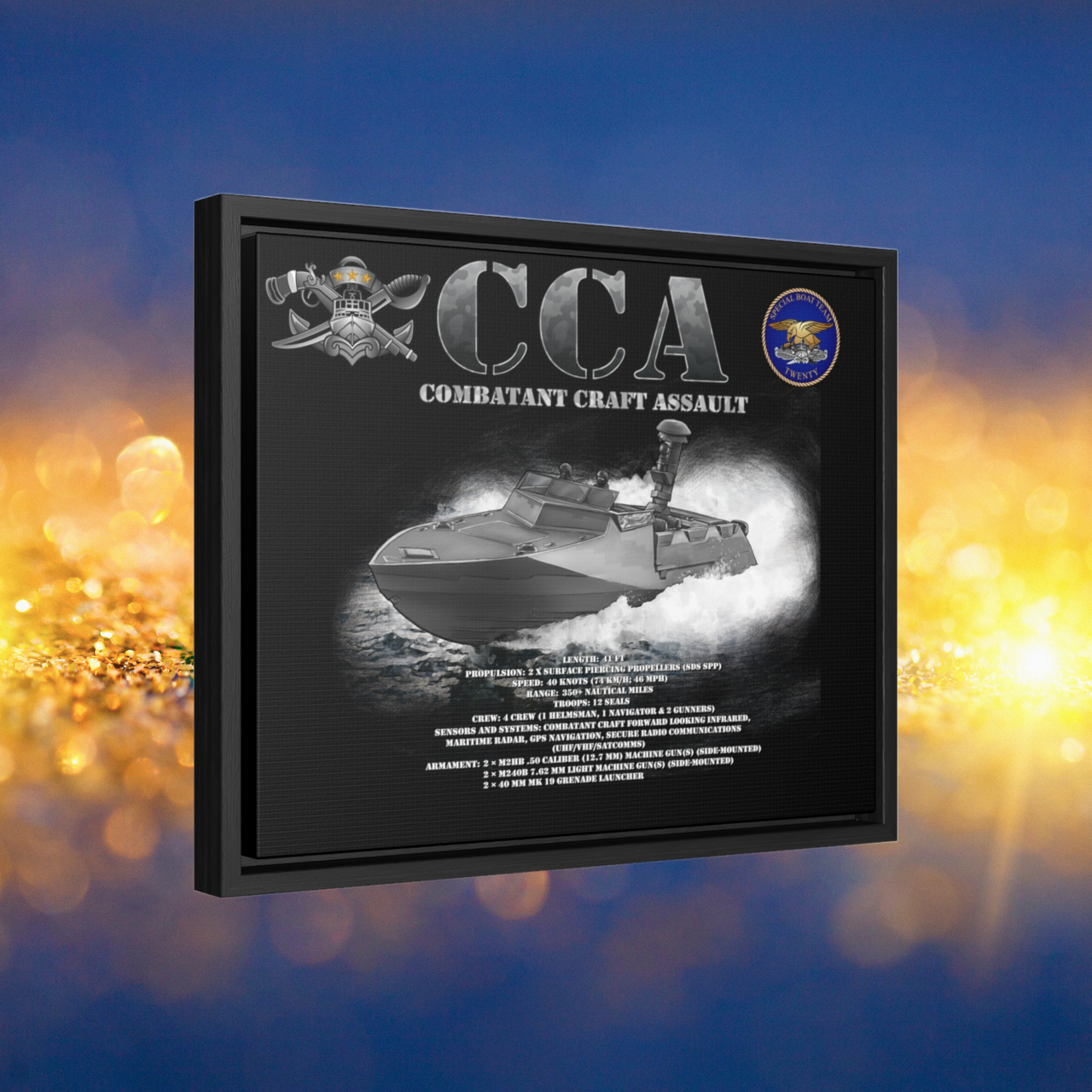 Combatant Craft Assault, CCA, Special Boat Team 20, SBT 20