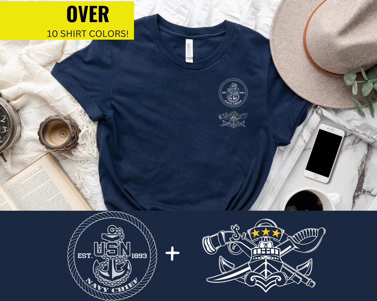 Navy Chief SWCC Qualification T-Shirt - Black & White Collection