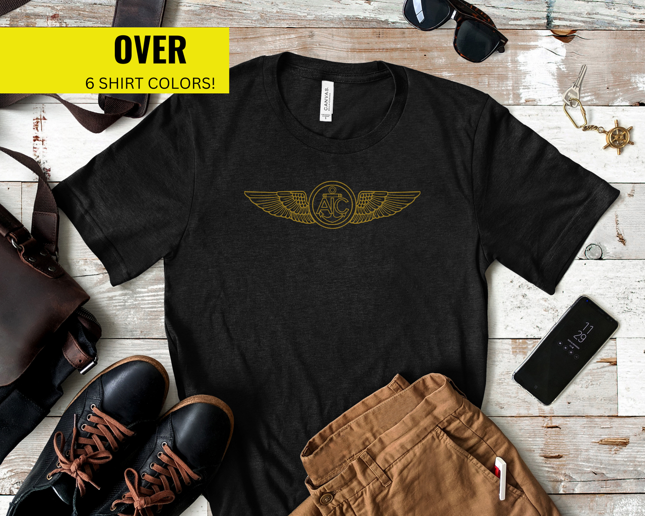 Aircrewman Operator Qualification T-Shirt - Gold Collection