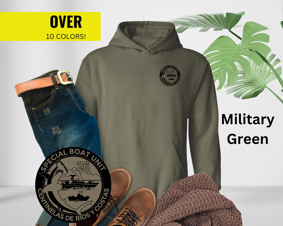 Special Boat Unit 26 Hoodie - Black & White Collection