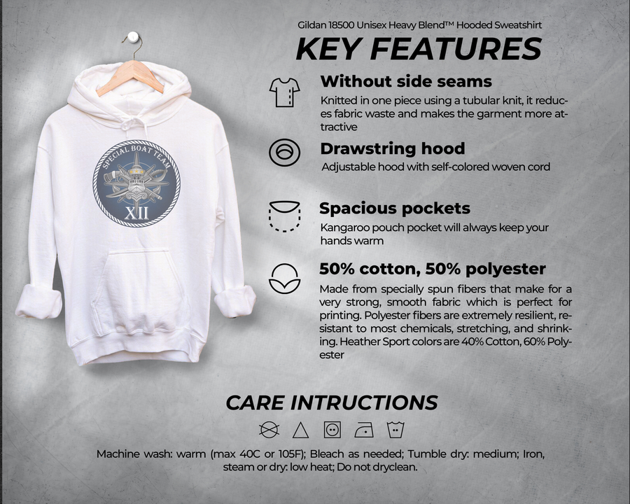 Special Boat Team 12 v2 Hoodie - Color