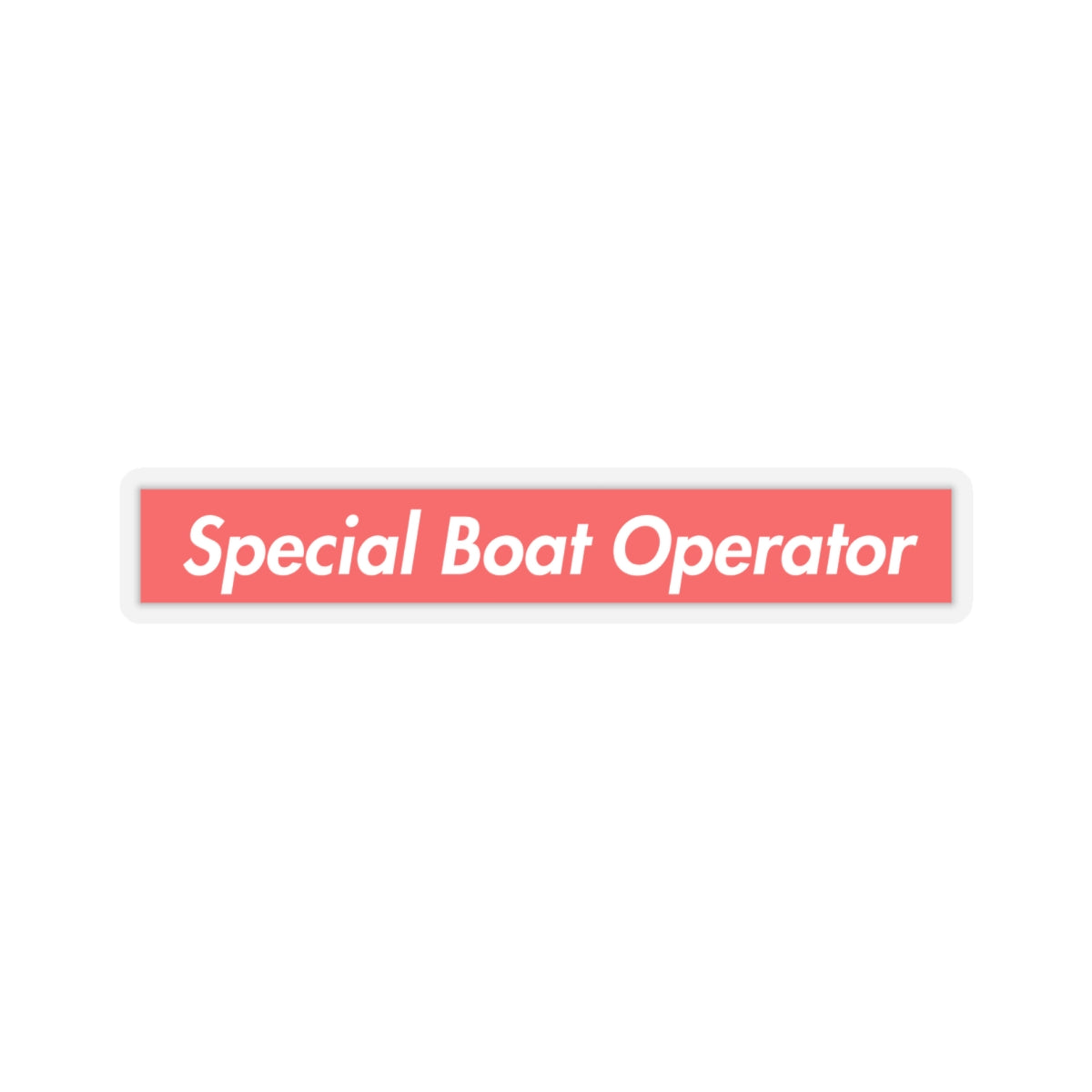 Special Boat Operator Sticker