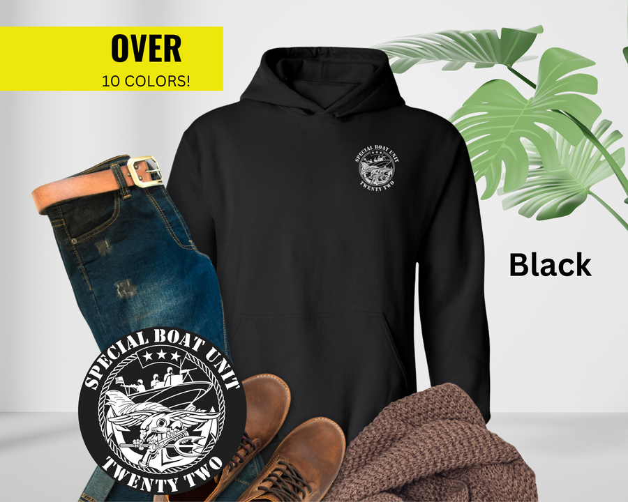 Special Boat Unit 22 v2 Hoodie - Black & White Collection
