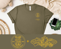 Thumbnail for Navy Master Chief Seabee Qualification T-Shirt - Gold Collection