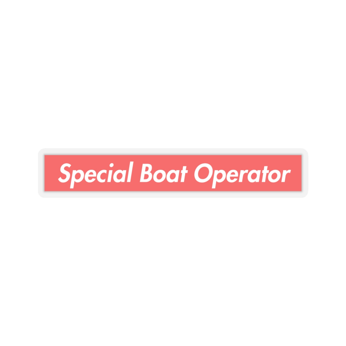 Special Boat Operator Sticker