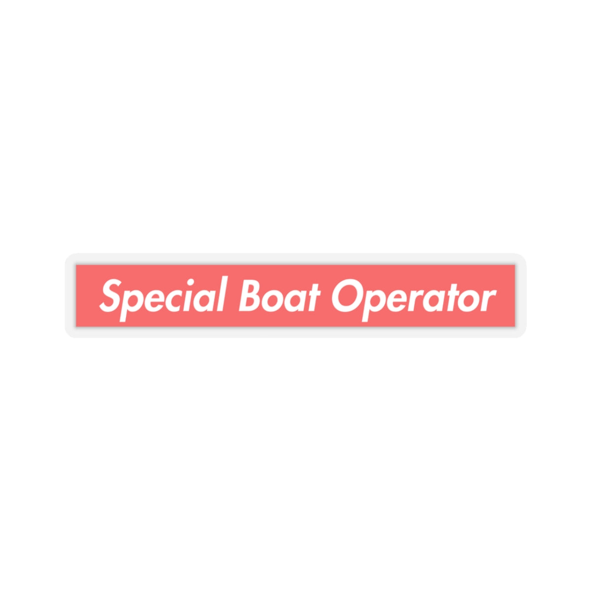 Special Boat Operator Sticker