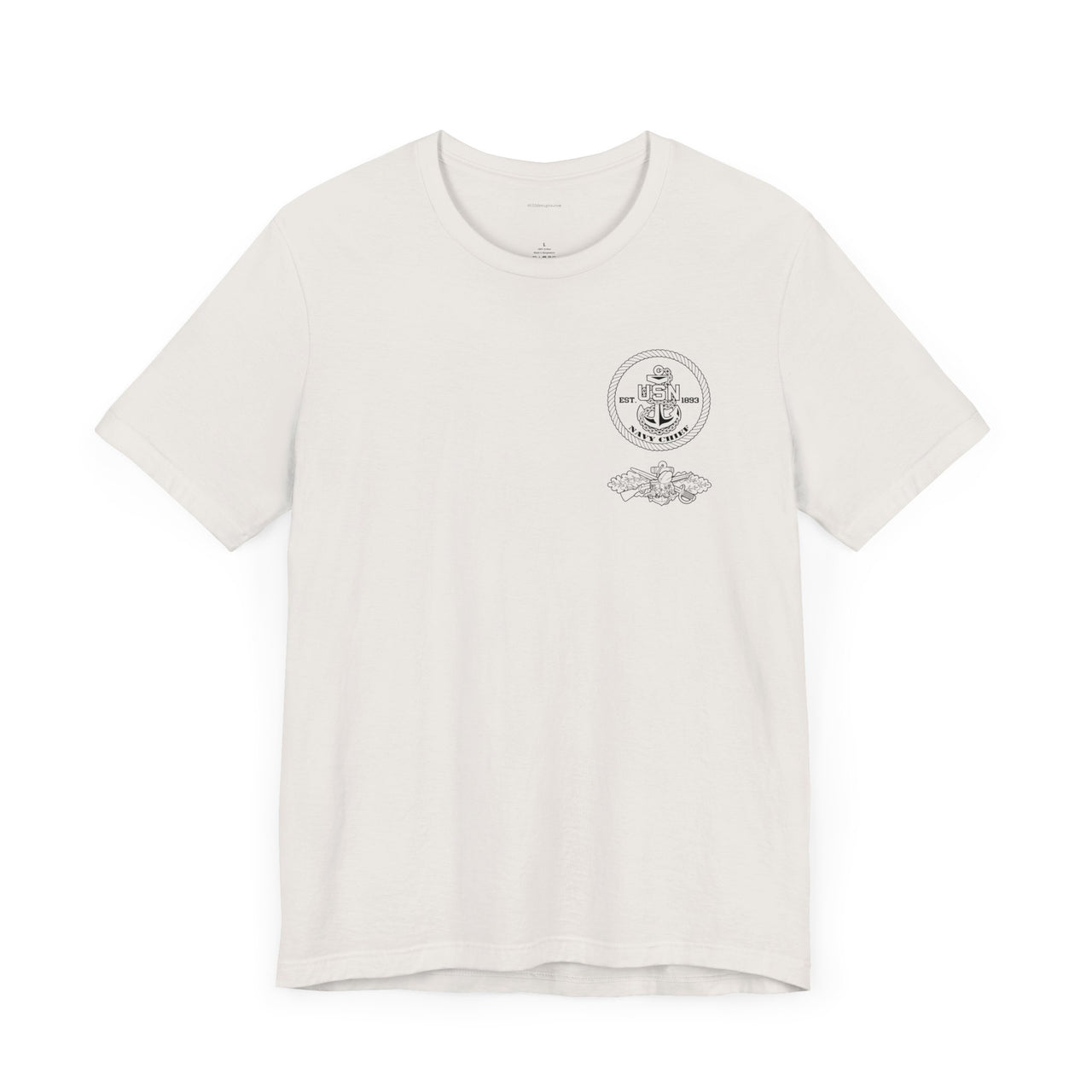 Navy Chief Seabee Qualification T-Shirt - Black & White Collection