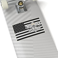 Thumbnail for Navy SWCC Flag Sticker (BW/BW)