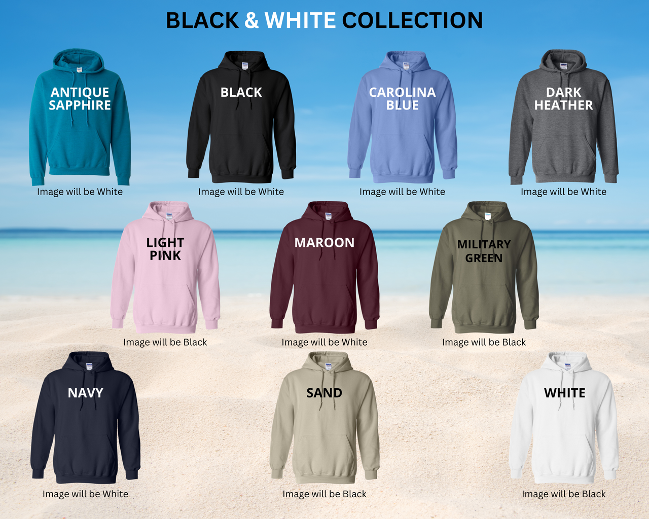 Special Boat Team 12 v2 Hoodie - Black & White Collection