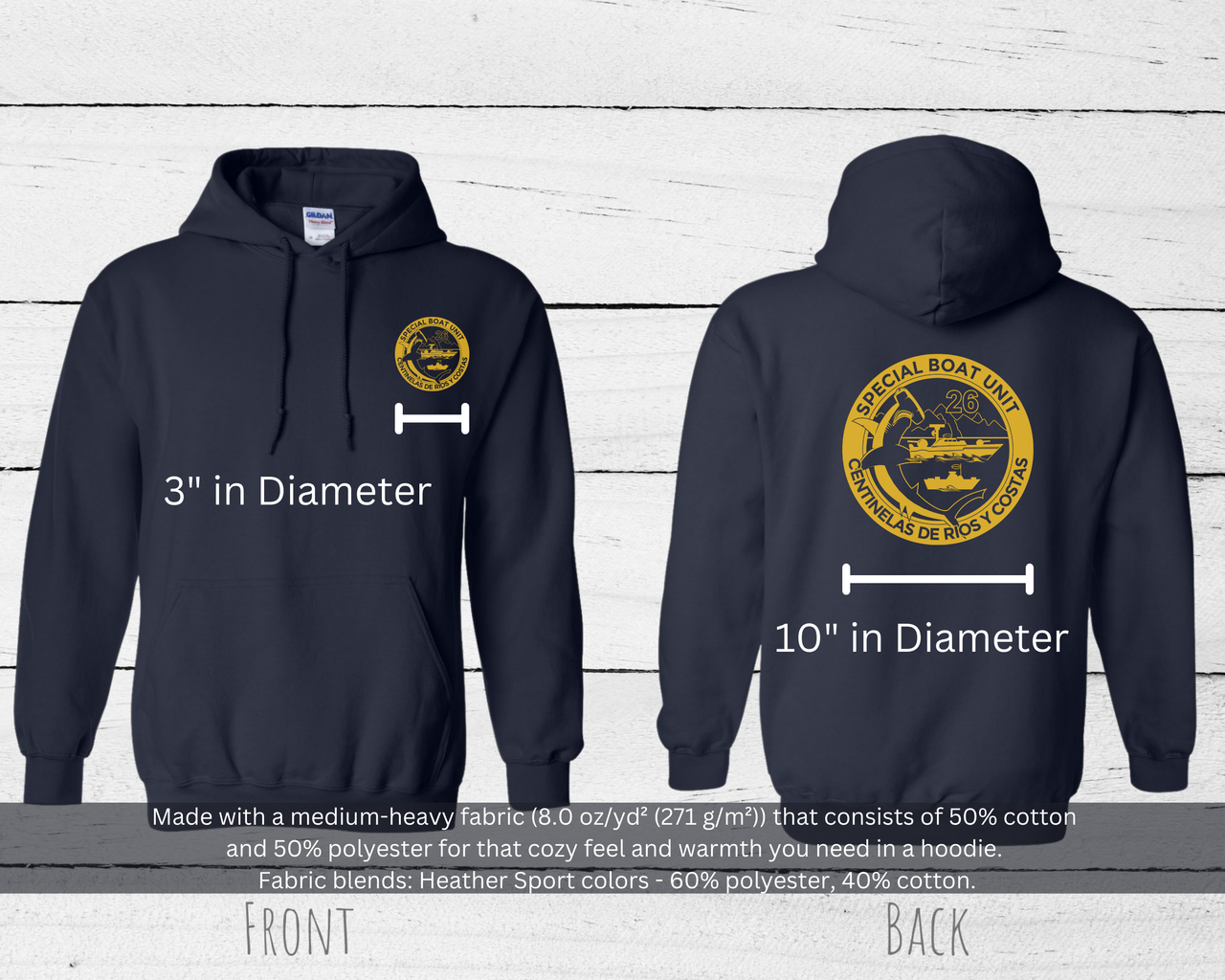 Special Boat Unit 26 Hoodie - Gold Collection