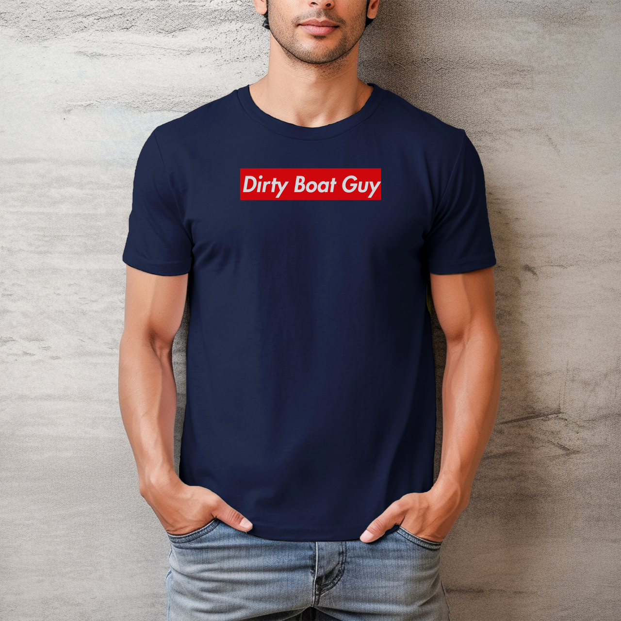 Dirty Boat Guy T-Shirt Navy / XL