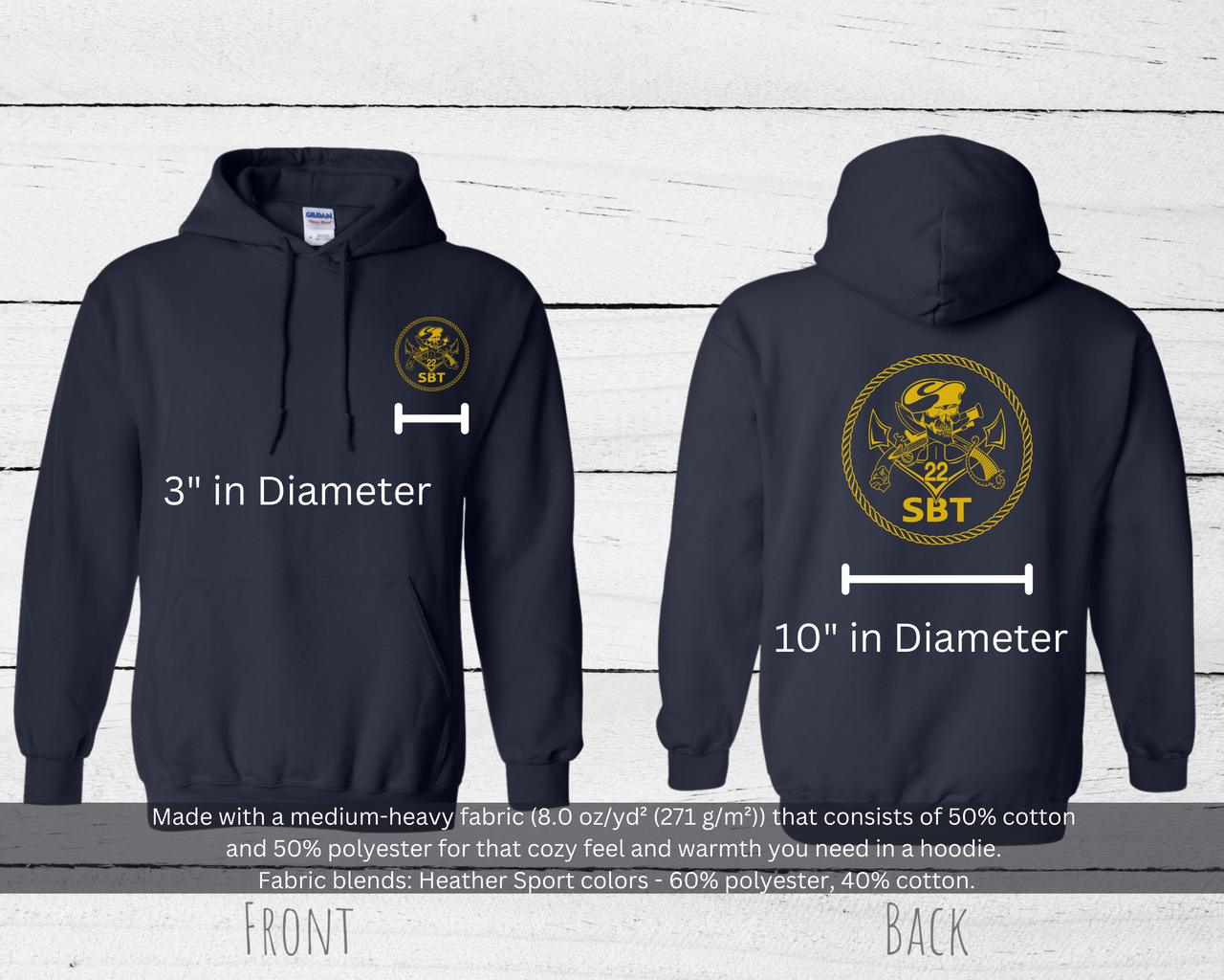 Special Boat Team 22 v2 Hoodie - Gold Collection