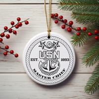 Thumbnail for Navy Master Chief Ceramic Ornament