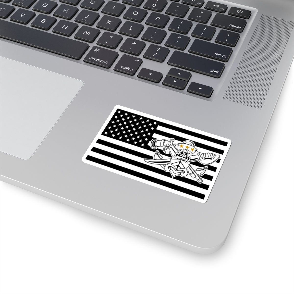 Navy SWCC Flag Sticker (BW/BW)
