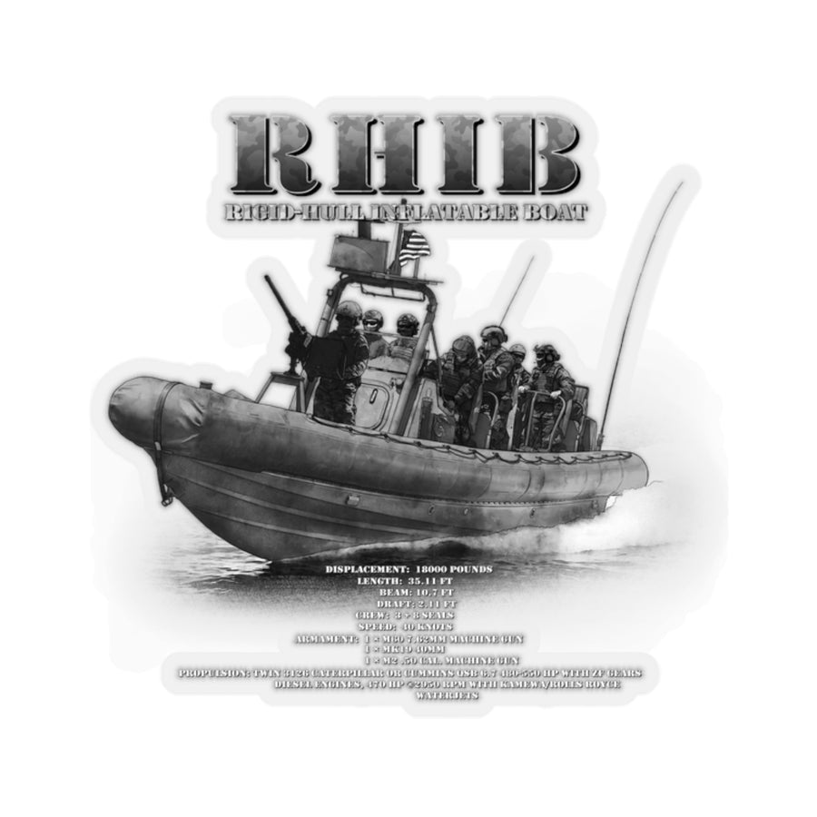 RHiB - Rigid Hull Inflatable Boat Sticker
