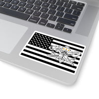 Thumbnail for Navy SWCC Flag Sticker (BW/BW)