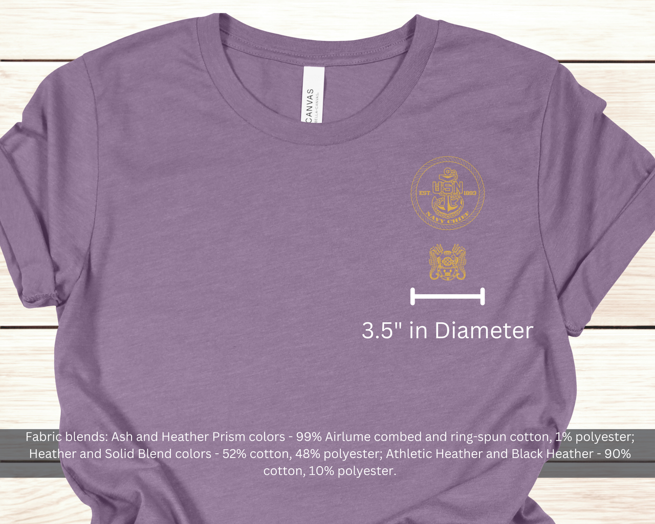 Navy Chief Master Diver Qualification T-Shirt - Gold Collection
