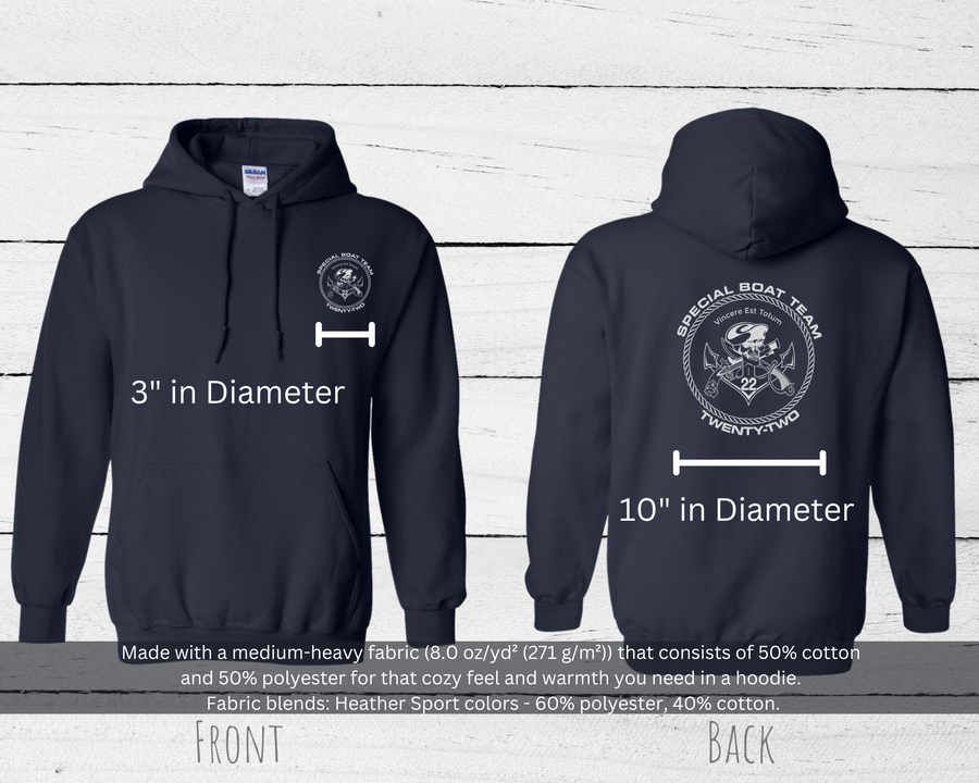 Special Boat Team 22 v1 Hoodie - Black & White Collection