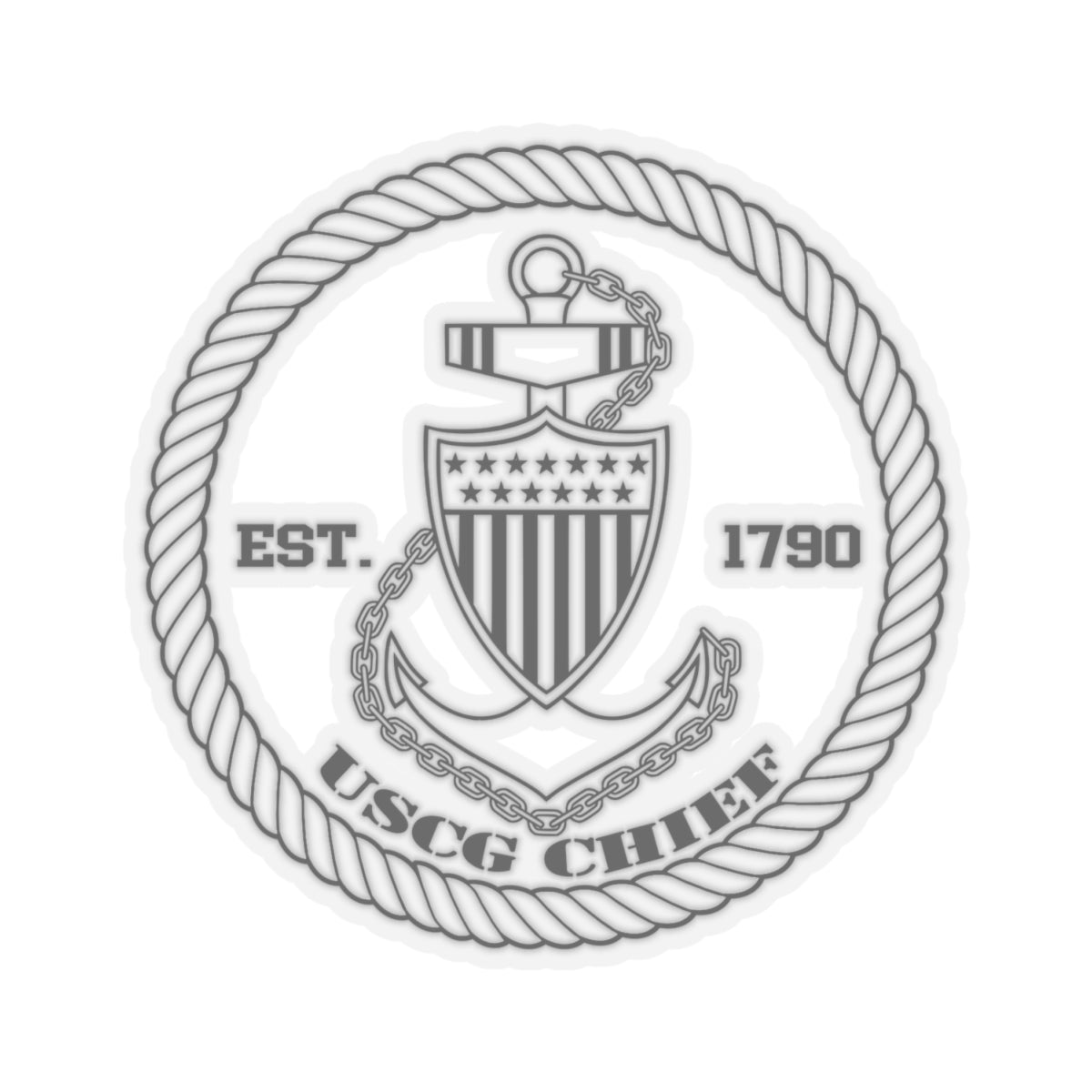 Coast Guard Chief Sticker