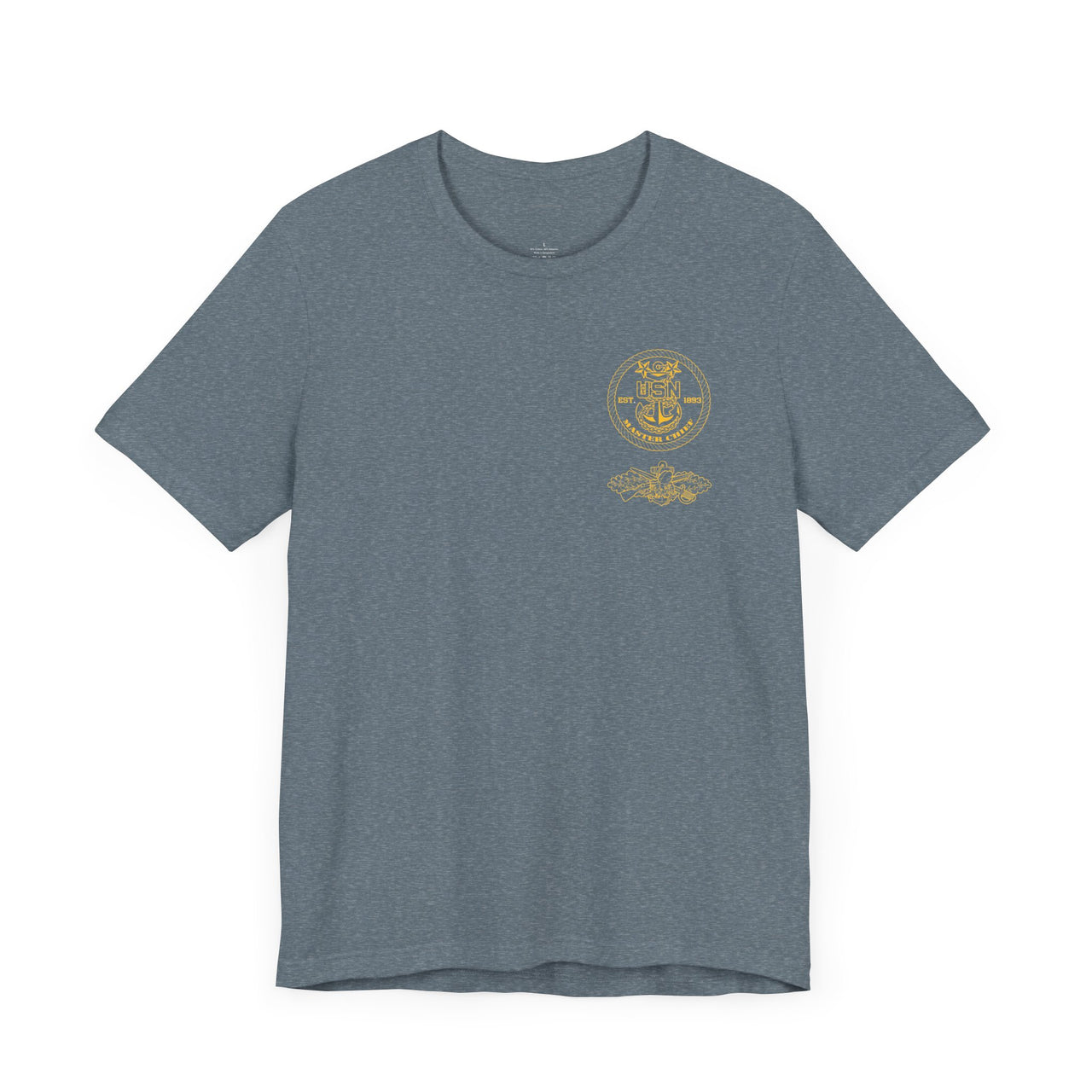 Navy Master Chief Seabee Qualification T-Shirt - Gold Collection