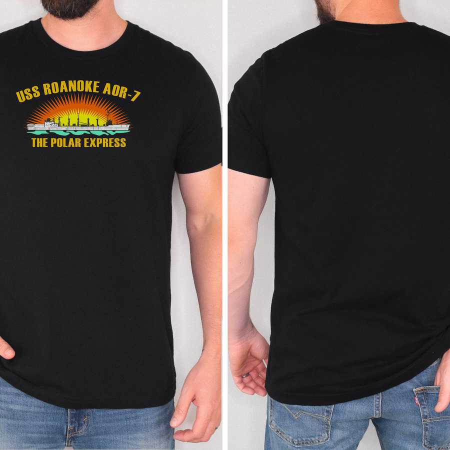 USS Roanoke AOR-7 "Polar Express" T-Shirt