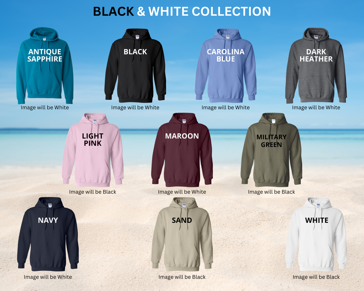 Special Boat Unit 11 v2 Hoodie - Black & White Collection