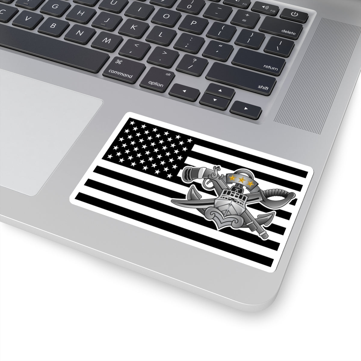Navy SWCC Flag Sticker (BW/Color)