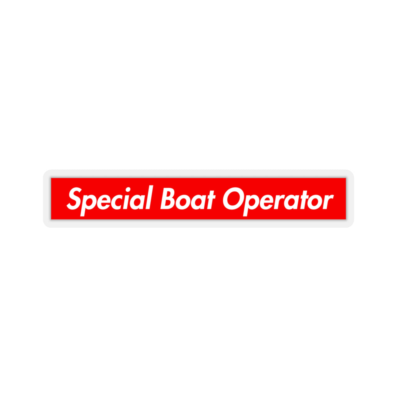 Special Boat Operator Sticker
