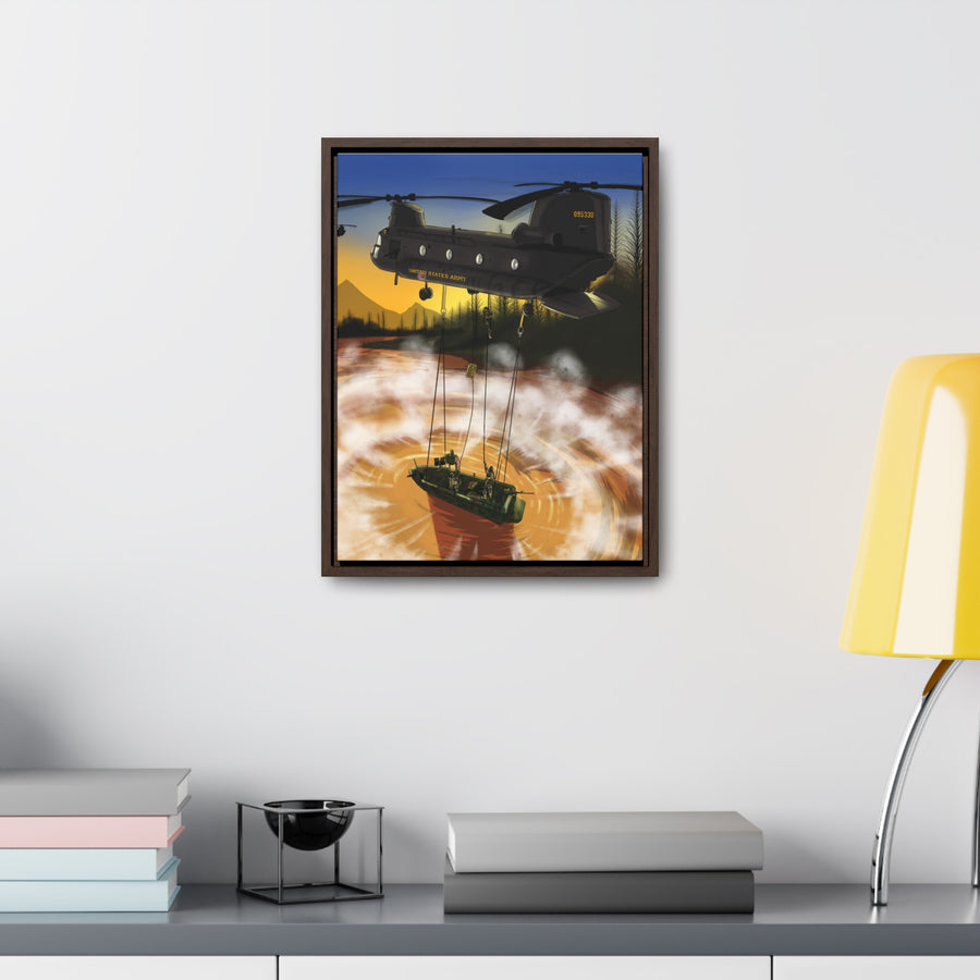 SOC-R Helo Cast Framed Premium Gallery Wrap Canvas