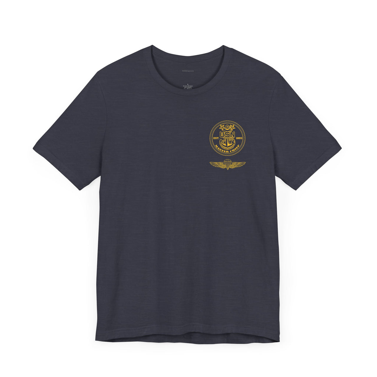 Navy Master Chief Parachute Jumper (PJ) Qualification T-Shirt - Gold Collection