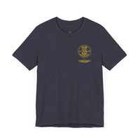 Thumbnail for Navy Master Chief Parachute Jumper (PJ) Qualification T-Shirt - Gold Collection