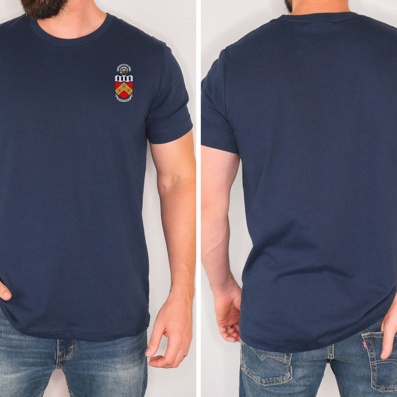 USS Roanoke AOR-7 Command Crest T-Shirt