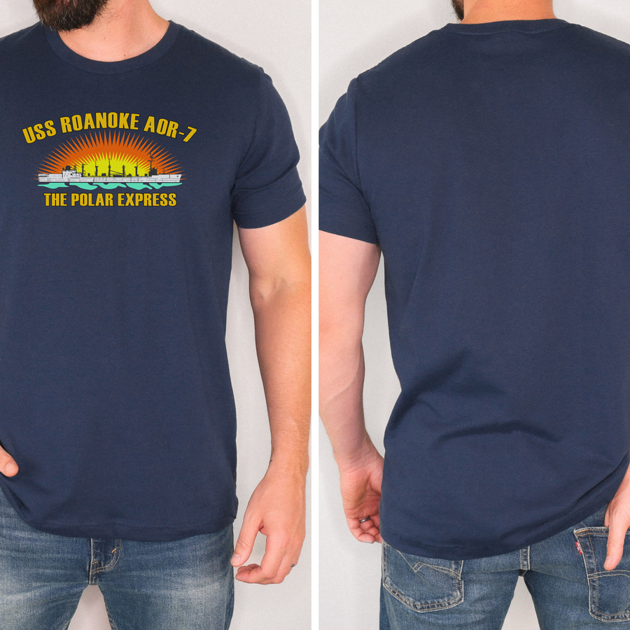 USS Roanoke AOR-7 "Polar Express" T-Shirt