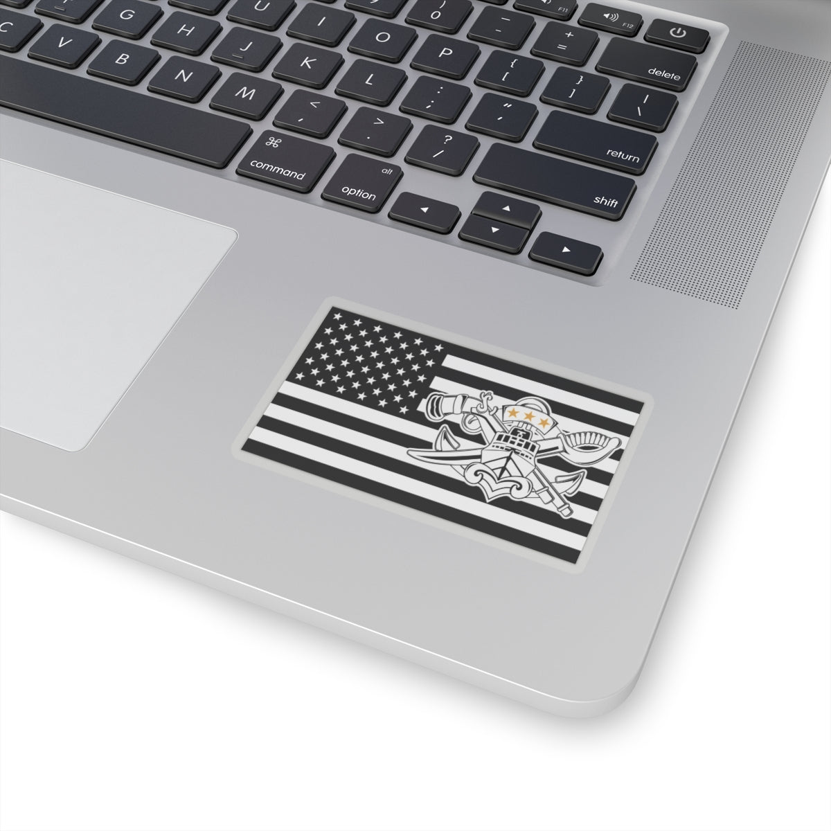 Navy SWCC Flag Sticker (BW/BW)