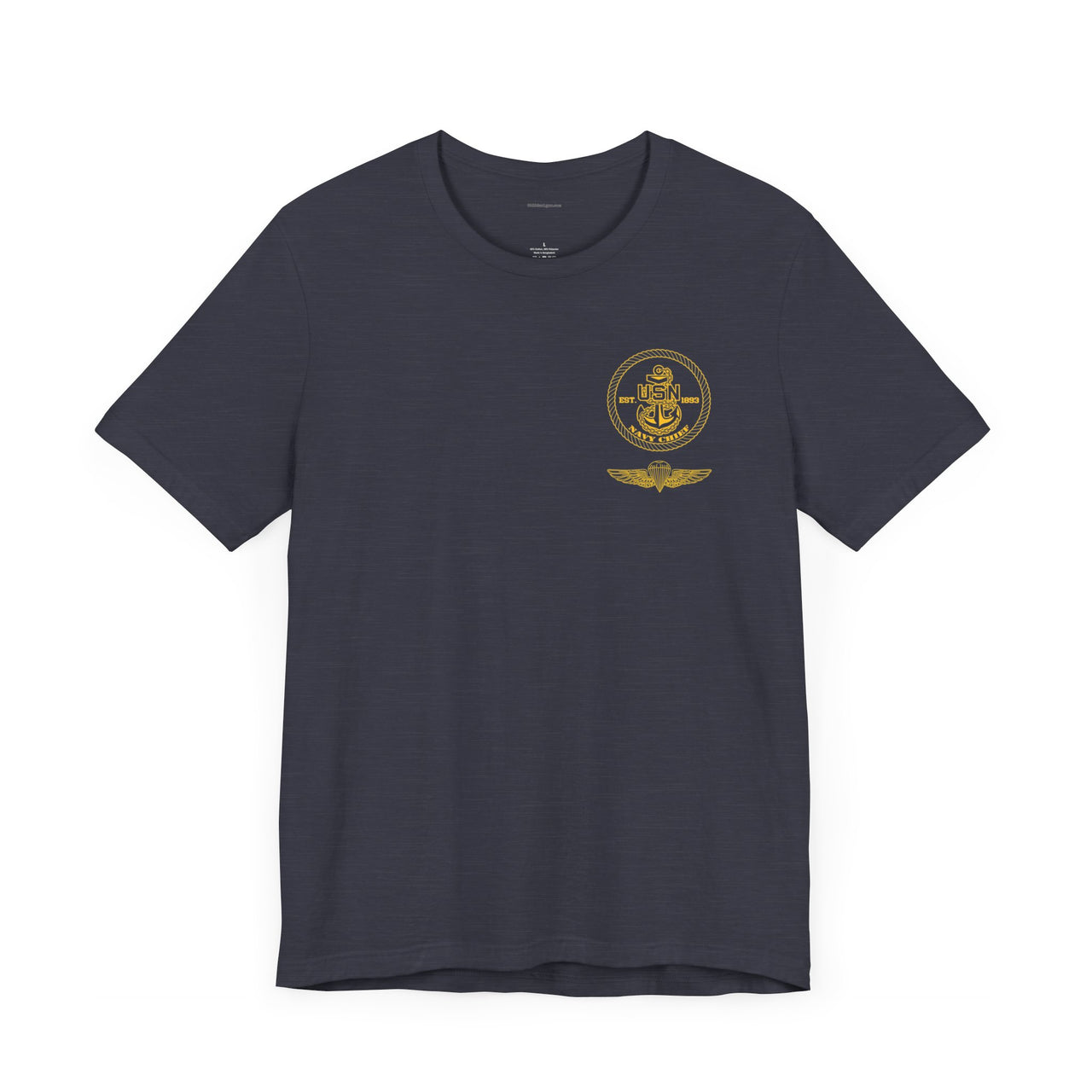 Navy Chief Parachute Jumper (PJ) Qualification T-Shirt - Gold Collection