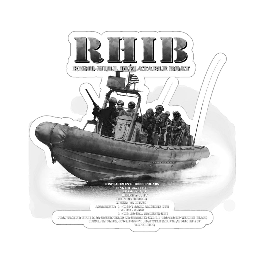 RHiB - Rigid Hull Inflatable Boat Sticker