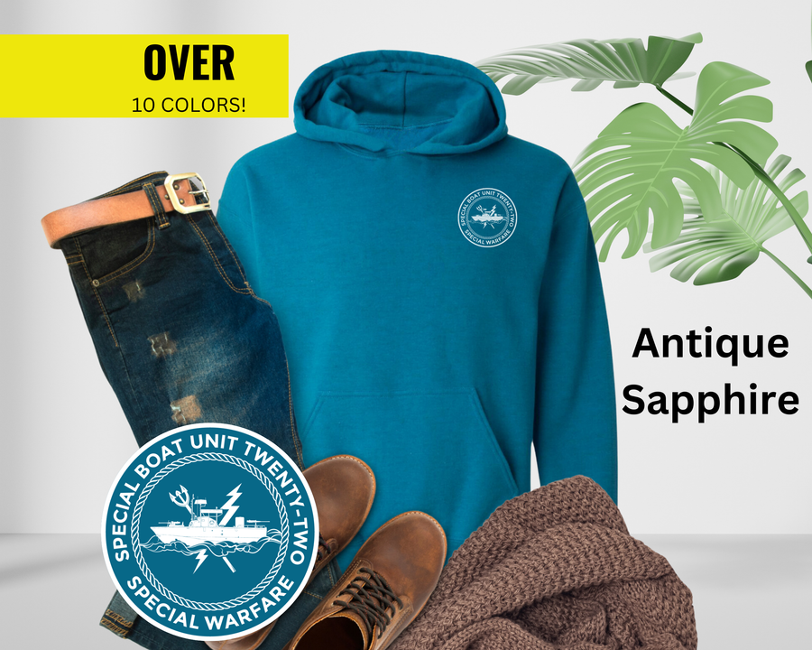 Special Boat Unit 22 v1 Hoodie - Black & White Collection