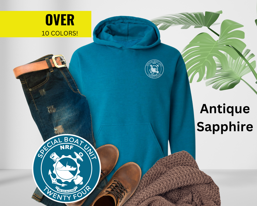 Special Boat Unit 24 Hoodie - Black & White Collection