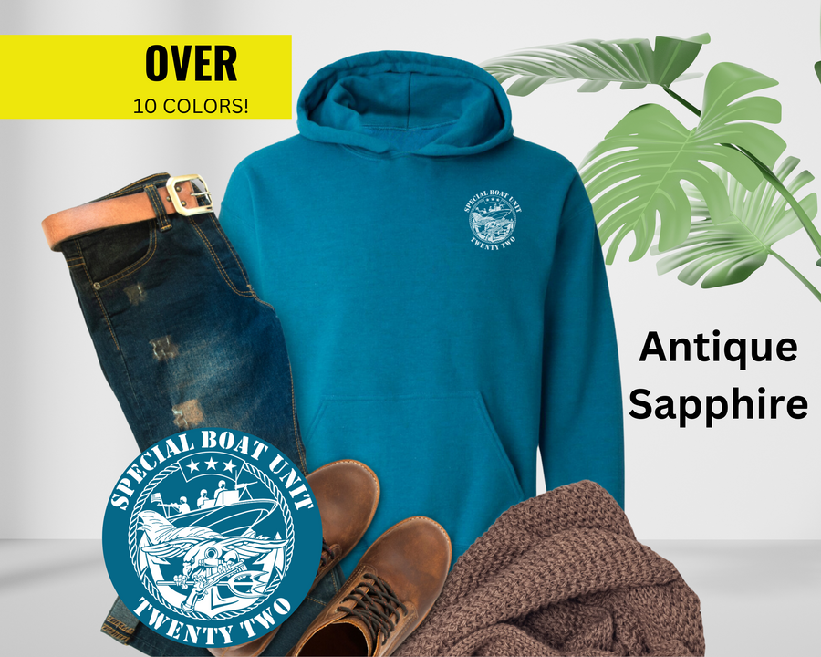 Special Boat Unit 22 v2 Hoodie - Black & White Collection