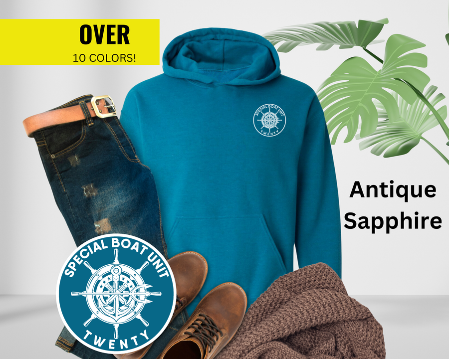 Special Boat Unit 20 Hoodie - Black & White Collection