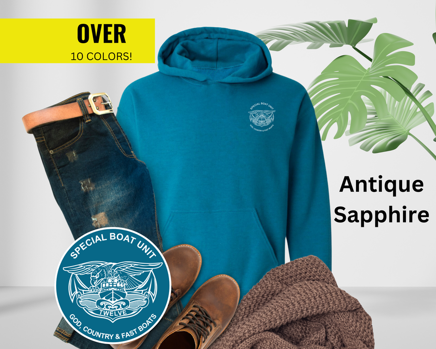 Special Boat Unit 12 v1 Hoodie - Black & White Collection