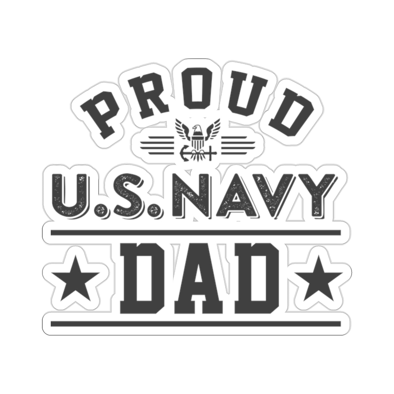 Proud Navy Dad: Sticker