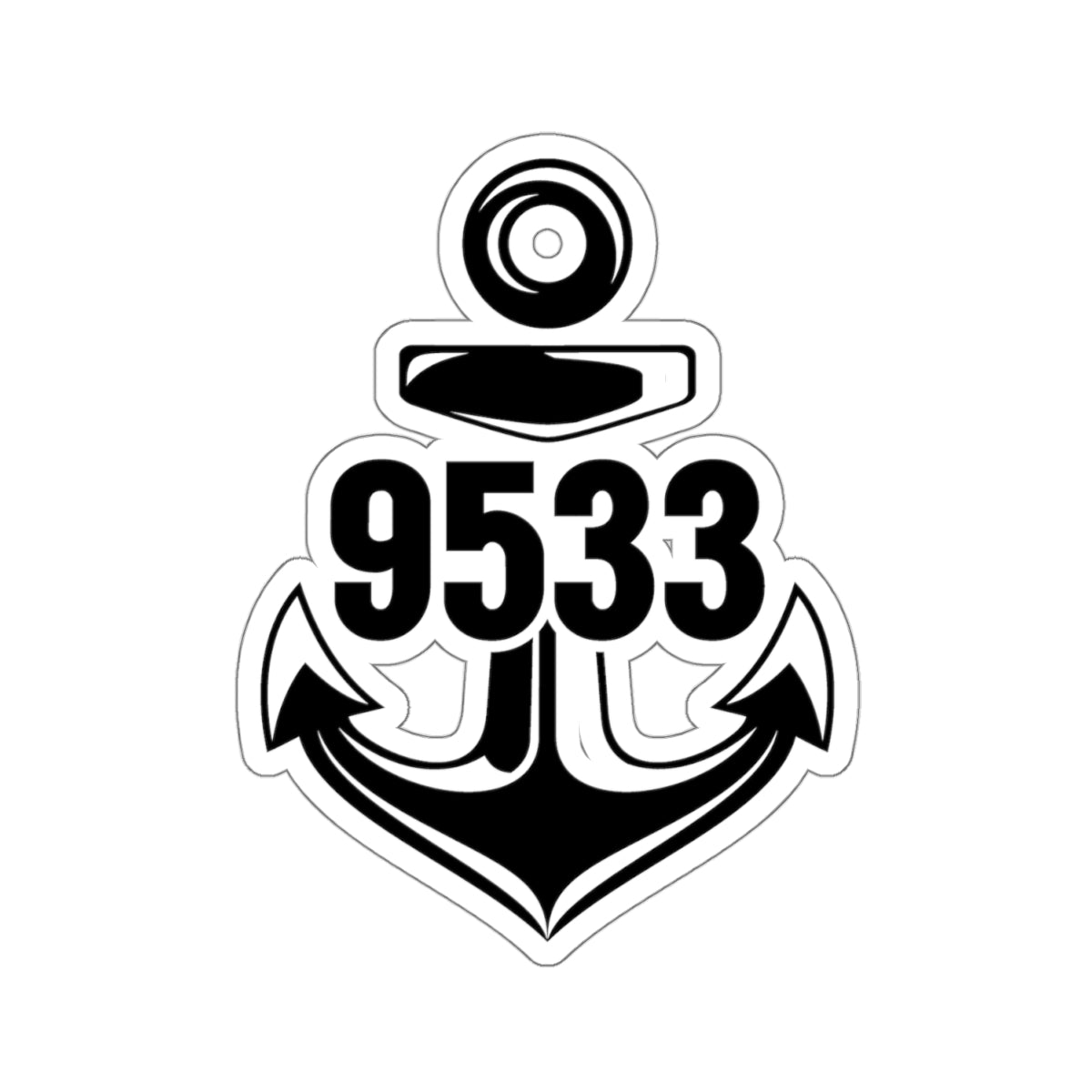 9533TC Kiss-Cut Stickers (Black)