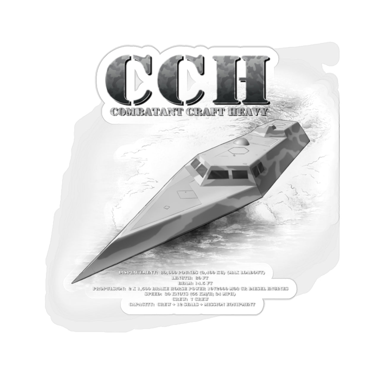 CCH - Combatant Craft Heavy Sticker