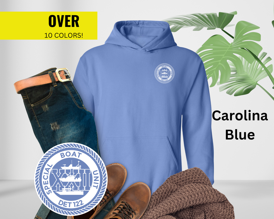 Special Boat Unit 22 DET 122 Hoodie - Black & White Collection