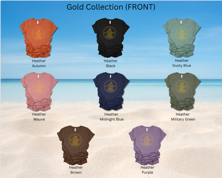 Chief Expeditionary Warfare Custom T-Shirt - Gold Collection