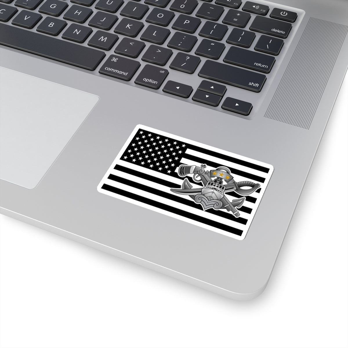 Navy SWCC Flag Sticker (BW/Color)