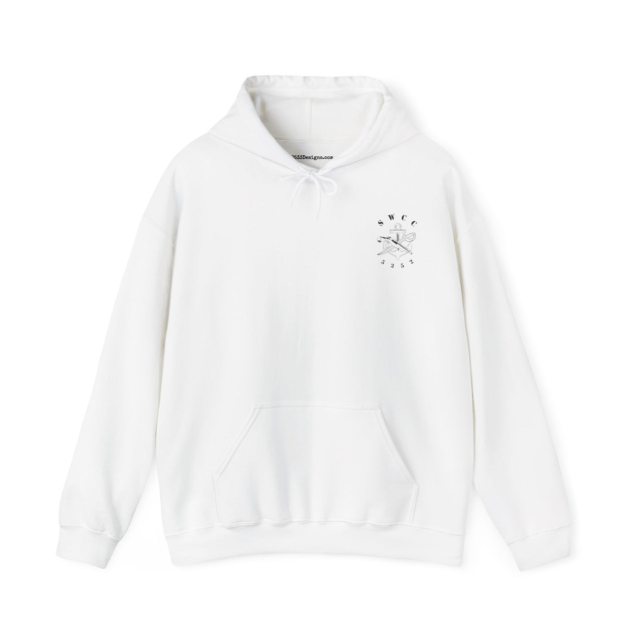 SB Pin with NEC 5352 Hoodie - Black & White Collection