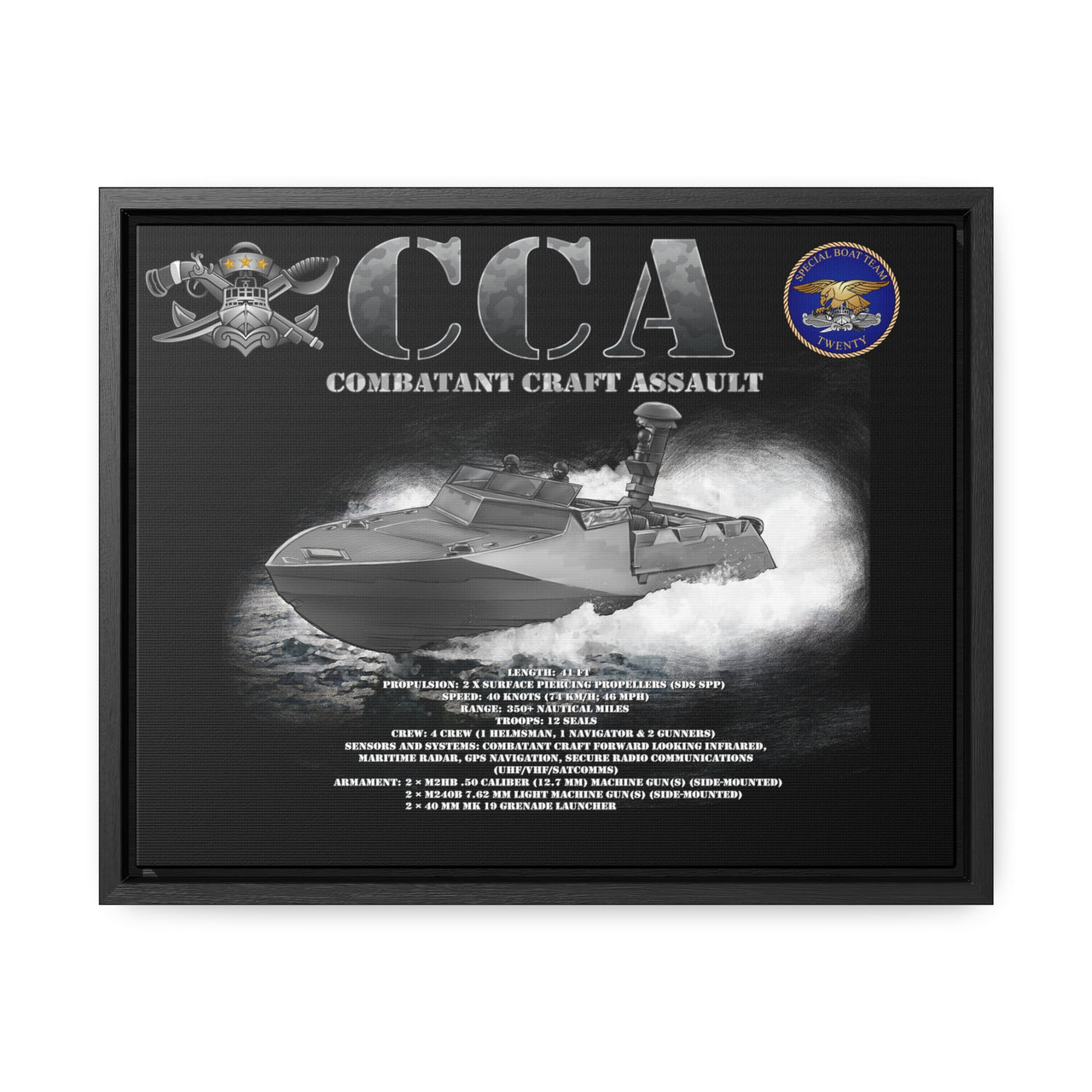 Combatant Craft Assault, CCA, Special Boat Team 20, SBT 20